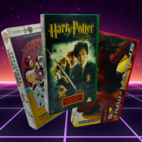 Vhs video tapes blockbuster - vhs,