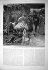 Original Old Antique Print 1902 Illustration Max Pemberton Story Joie-De-Loup