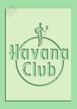 Havana Club Stencil -- Bar Art