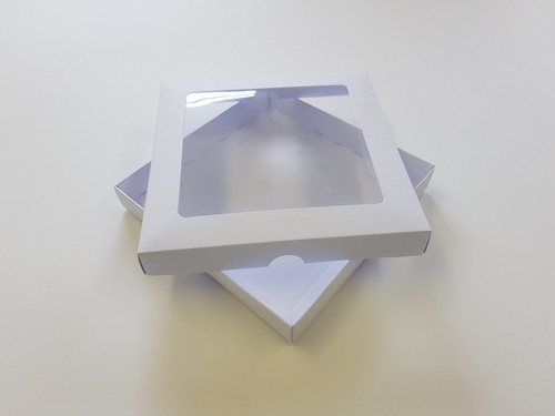 5x5 white greeting card boxes - white,