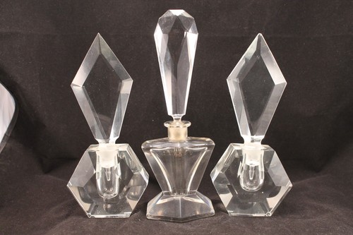 Set three large art deco - of,