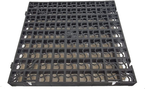 Black plastic paving - plastic,