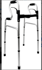 Jumbo Double Walker Aluminum Mobility Walker Aid with Adjustable