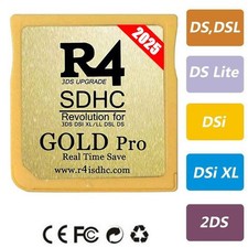 2025 R4 Gold Pro SDHC For DS/3DS/2DS/NDS Revolution Cartridge 32G Card+USB