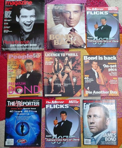 James bond magazines job - james,