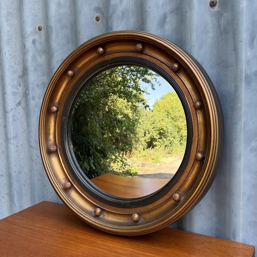 Vintage gilt convex butlers - convex,