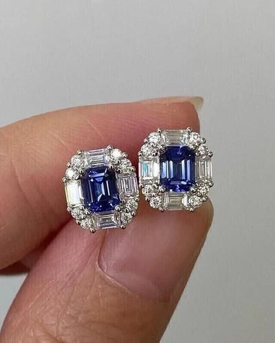 3ct emerald cut lab created - emerald,