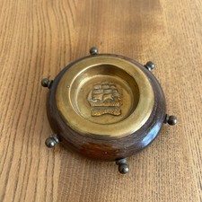 Vintage Wooden & Brass Ships