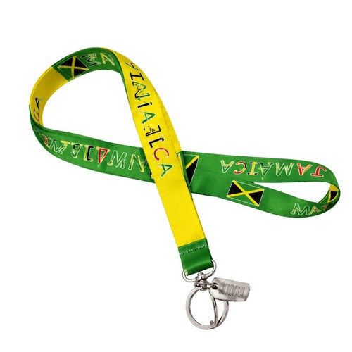 Jamaica flag lanyard keychain - flag,
