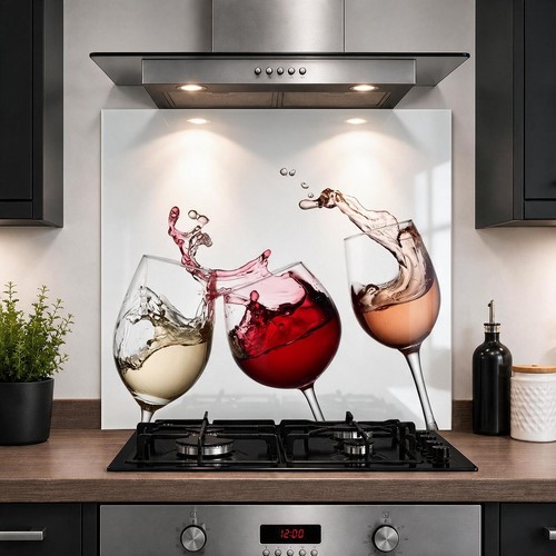 Printed glass kitchen - glass,