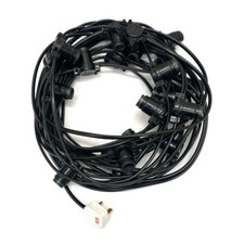 Turnock Heavy Duty UK Made Festoon Lights String Rubber Cable BC/ES Lampholders