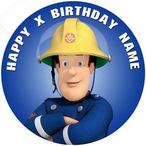 Fireman sam cake - sam, topper