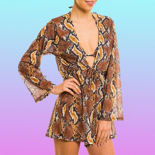 Kiniki tan through kaftan - through,