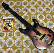 Guitar Hero World Tour Wireless Controller Guitar Xbox 360 & Video Game Bundle