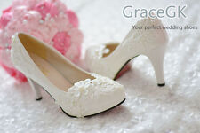 Lace white ivory crystal