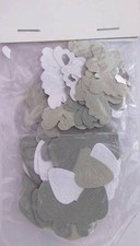 60 Die Cut Paper Butterflies Grey Card Making Scrapbooking Embellishment NEW