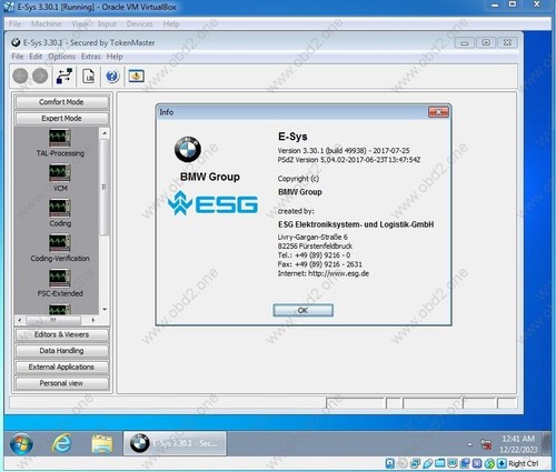Sys software for - e-sys, 3.30.01