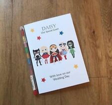 A6 Handmade Personalised Kids Girls Wedding Activity Pack Favour Superhero cover