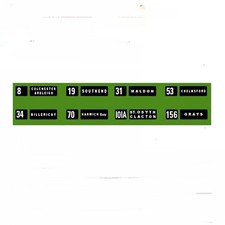 MODEL BUS WATERSLIDE TRANSFERS