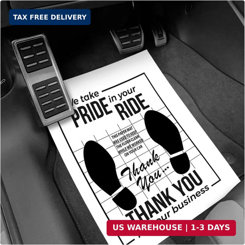 Pcs car paper floor mats - 50,