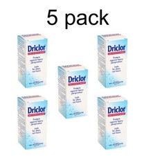 5 x DRICLOR ANTIPERSPIRANT ROLL ON 20ml For excessive sweating