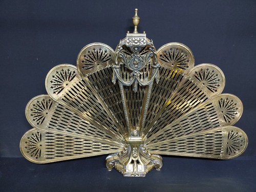 Antique ornate brass peacock - antique,