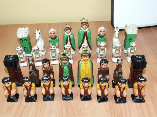 Chess set antique german - chess,