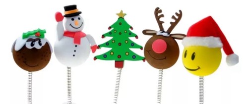 Christmas antenna topper - 5x,