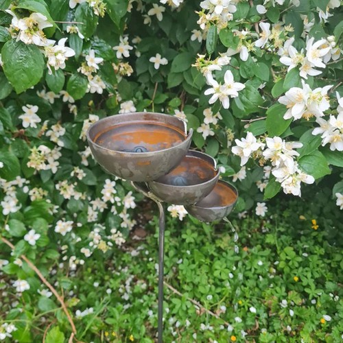 Vintage iron bird bath rustic - vintage,