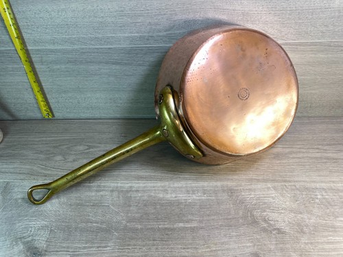 Antique hammered copper saute - hammered,