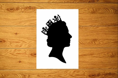 Banksy queen sticker - banksy,