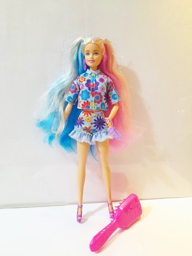 Barbie doll with coloured - doll,