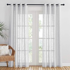 Linen Look Voile Curtains