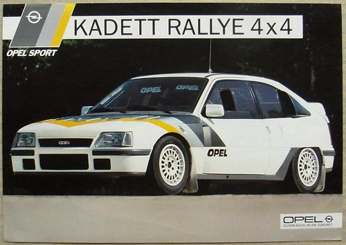 Opel kadett rallye 4x4 - 4x4, car
