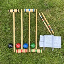 Wooden Croquet Set 4 Player