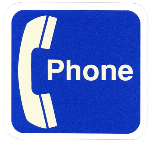 Vintage pay phone sign - sign,
