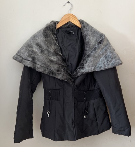 Zara faux fur collar puffer