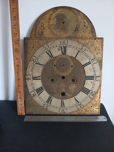 Antique longcase arched clock - antique,