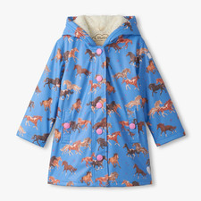 HATLEY TINSEL HORSES SHERPA LINED SPLASH COAT