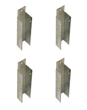 Fence Gravel Board Brackets Clips 25mm x 220mm Galvanised garden fencing GBC001