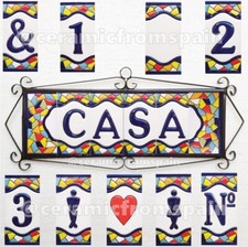 Spanish Ceramic tile letters -