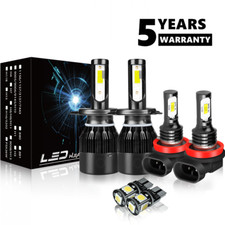 For Mitsubishi L200 MK4 Led White 6000k Hid Headlight Fog Side Light Bulbs 12v