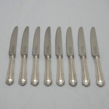 DUBARRY Design George Butler Sheffield Silver Service Cutlery 8 Dessert Knives