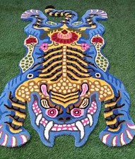 Hand Tufted Tibetan Tiger Rug