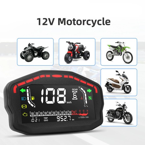 Motorcycle led lcd - motorcycle, speedometer