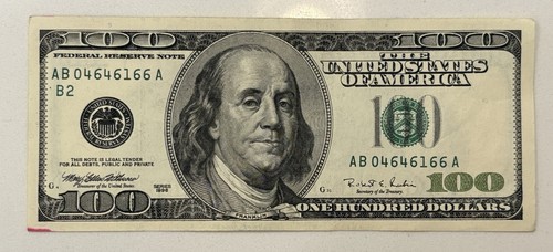 100 hundred dollar - $100, ab