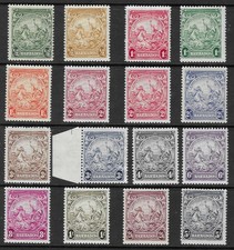 BARBADOS 1938-47 SET (16) MNH