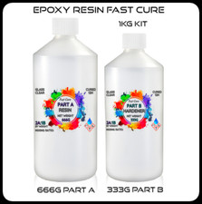 Epoxy Resin Glass Crystal Clear Casting Art Craft Table Floor Fast Cure 2A:1B