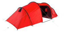 Pro Action Tunnel Camping Tent 6 Person 3 Room Polyester Fire Retardant USED
