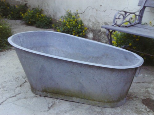 Vintage antique old - old, galvanised